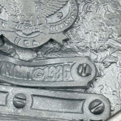 Great American Belt Buckle Jumping Deer Forest Woods Hunting