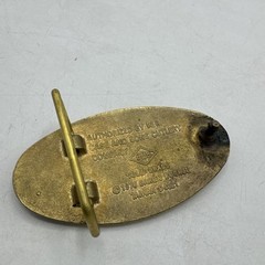 Vintage Case XX Brass Belt Buckle Baron Pocket Knife Oval