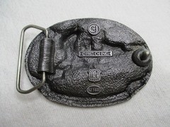 Vintage American 4-4-0 Steam Locomotive Belt Buckle 1987 C+J CJ1440 Railroad