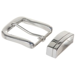 1 1/2&Prime; (38 mm) Nickel Free Single Prong Square Belt Buckle Set