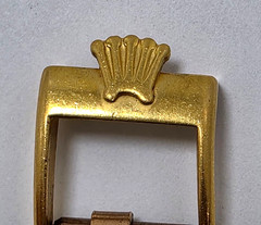 Original Rolex WOMEN&rsquo;S 10mm buckle with GOLD PLATING. 50s