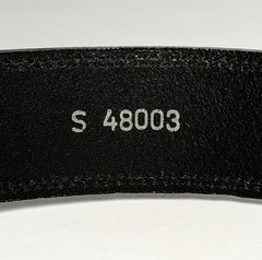 Brighton Black Leather Belt Silver Accents Small 48003