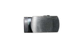 Men&rsquo;s Belt Buckle Auto sliding Self locking ratcheting track line silver buckle