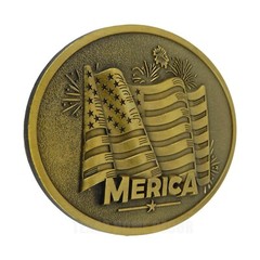 American Pride Flag Belt Buckle Freedom 4th of July Antique Bronze Tone