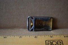Antique Hickok Sterling Silver Belt Buckle Monogrammed « R » Used Ready 2 Wear #2