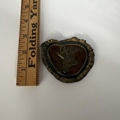 Vintage Touchstone Inc 1978 Hunters Deer Buck Belt Buckle Brass Heavy