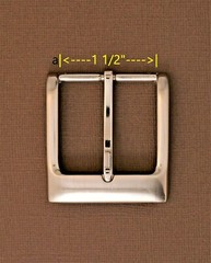 New 1 1/2&Prime; pin buckle(#51)man/women durable nickel color finish US stock