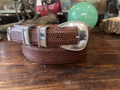 Horst Schrader James Reid Style Sterling Silver Belt Buckle 35-37-1.25-1”🦎✅