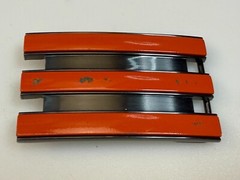 Adidas Golf Trophy Used Vintage Orange On Black Colored Stripes Belt Buckle