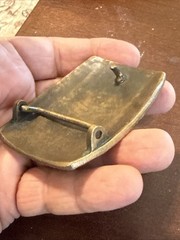 RETIRED Vintage James Avery Snake Skin Textured Bronze Belt Buckle