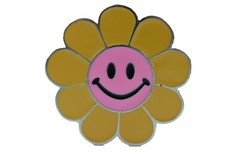 Unisex Belt Buckle Teen Women Fashion Yellow Flower Emoji Cartoon Kid Disco Ball