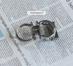 Salvatore Ferragamo Alloy Horseshoe Buckle for 34-35mm leather strap Silver