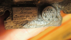 SISKIYOU Buckle Co 1988 Western Arrowhead Buffalo Pewter Belt Buckle Y80 USA