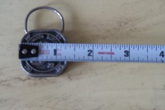 Vintage Burlington Northern Railroad Belt Buckle and Key Ring