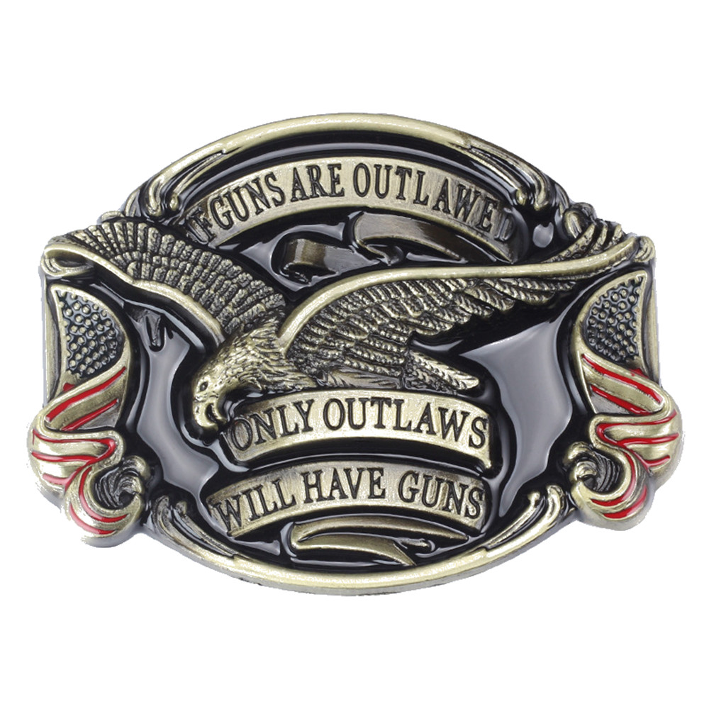 Flying Eagle Men&rsquo;s Belt Buckle Western Cowboy Native American (EG-17-G)