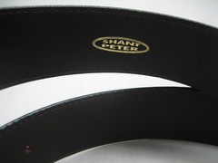 STERLING SILVER 925 BUCKLE & GENUINE CALF SKIN LEATHER 1-3/8&Prime; BELT MADE IN USA