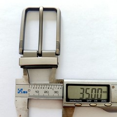 Replacement Men Pin Belt Buckle 35mm Single Tongue Buckle Clip Buckle Leather