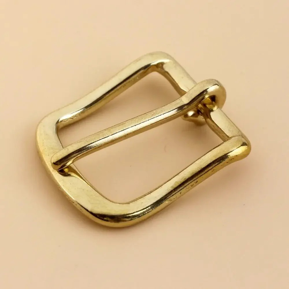 1Piece Solid Brass Belt Buckle End Bar Heel Bar Buckle Pin Belt Half Buckle for