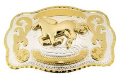 Horse Belt Buckle Saddle Horseshoe Rodeo Western Cowboy Cowgirl Women Big Men