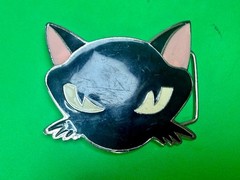 Black Kitty Cat Cartoon Anime Novelty Gift Enamel Belt Buckle