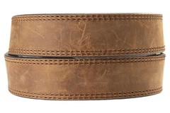 ARIAT Men&rsquo;s Perforated Leather Belt, Roller Buckle, Brown, 36 36, Brown