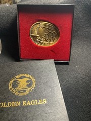 Vintage NRA Golden Eagles Belt Buckle with Original Box