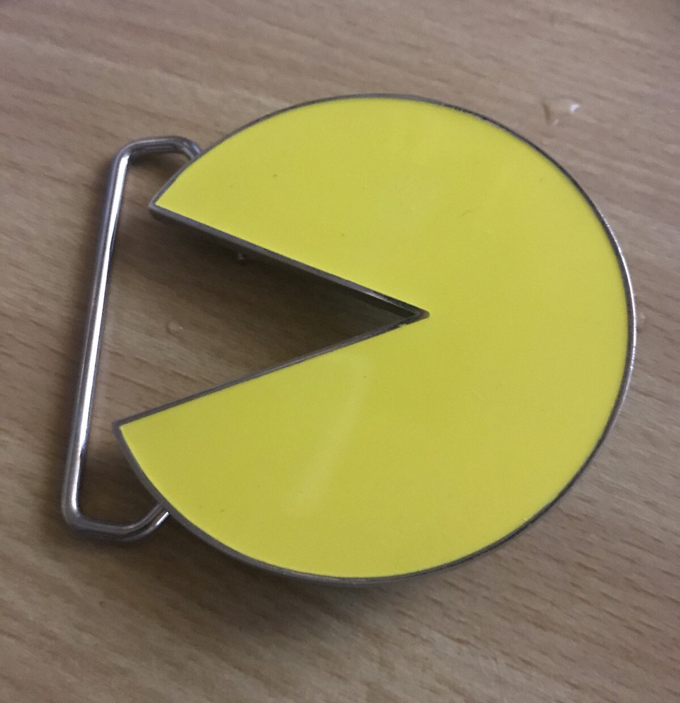 Namco Pac Man Metal Belt Buckle 2010