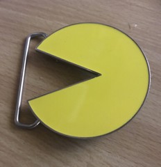 Namco Pac Man Metal Belt Buckle 2010