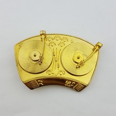 On Sale: Rock Rebel Yellow Gold Double Turntable Spinning Buckle