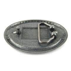 Texas Flag Stars Banner Belt Buckle Antique Silver Tone Enamel Fits 1.5&Prime; Belts