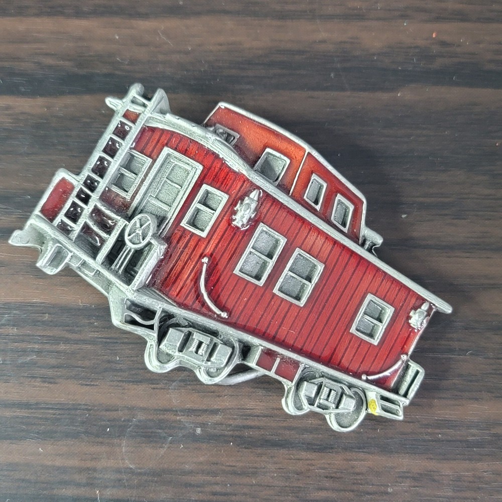 Vintage The Great American Chicago Train Caboose Mens Belt Buckle