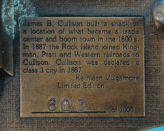 VTG 80s Cullison Kansas Centennial 1986 Western Commemorative Belt Buckle