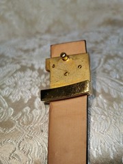 Louis Vuitton Pre-Owned Belt Gold Logo Buckle
