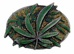 12 Pc LOT Rastafarian Lion Judah Marijuana Leaf Weed Pot Belt Buckles Wholesale
