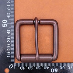 High Quaility Antique Copper Square Prong Pin Roller Belt Buckle for 40mm Belts