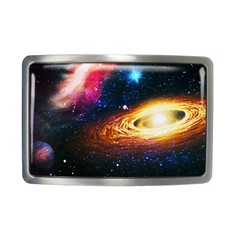 Sci-fi Belt Buckle – Alien Fantasy Space Landscape Belt Buckle – 803