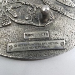 Masons Will Lay Anything Oval Mens Western Metal Belt Buckle Enamel Capt Hawks
