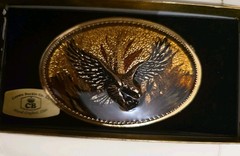 Crown Buckle Co LC Handmade Buckles Lot Of 3