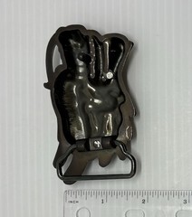 “NEW” Unique Brass Tone Metal 3D Dragon Head Western Belt Buckle