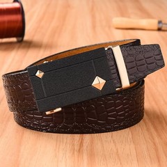 Men&rsquo;s 40mm Ratchet Belt Buckle Only for 1 3/8 Slide Belt Strap Automatic Leather
