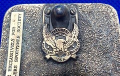 Vintage B.A.S.S. Bass Anglers Sportsman Society Original 1988 Brass Belt Buckle
