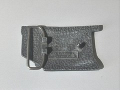 VTG DIX LEATHER CO. METAL BELT BUCKLE TENNESSEE