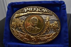 RAINY MOUNTAIN DESIGNS ADM JOHN WAYNE AN AMERICAN GOLD SILVER PLATED