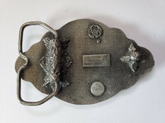 Vintage Bergamot Brass works Sailing boat Sunset Belt Buckle 1977 D-48