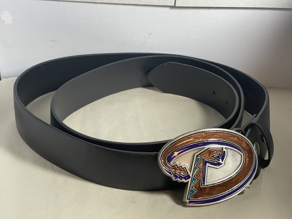 Arizona Diamondbacks Pewter Belt Buckle 56 in Belt 2005 Great American Products