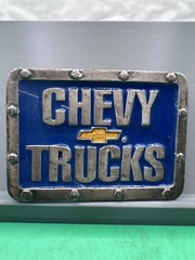 Buckles of America Masterpiece Collection Silver Tone Enamel Chevy Trucks Buckle