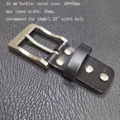 Pure Titanium Anti-Allergy Pin Buckle EDC Belt Buckle for 34mm/39mm Belt Tool