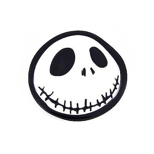 Nightmare Before Christmas Skellington Jack Head Black White Enamel Belt Buckle