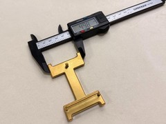 40mm Buckle Replacement supposed to 38mm Belt Buckle Brushed Gold H with Pouch