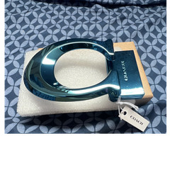 Coach Men&rsquo;s Blue Metal Logo Interchangeable Belt Buckle Solid Fits 1.5&Prime;